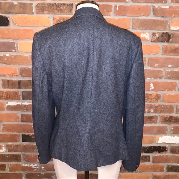 Pendleton Womens Gray Single Button Wool Blazer Size 14 - Picture 4 of 7